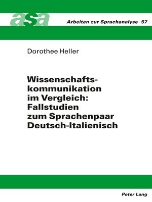 cover image of Wissenschaftskommunikation im Vergleich